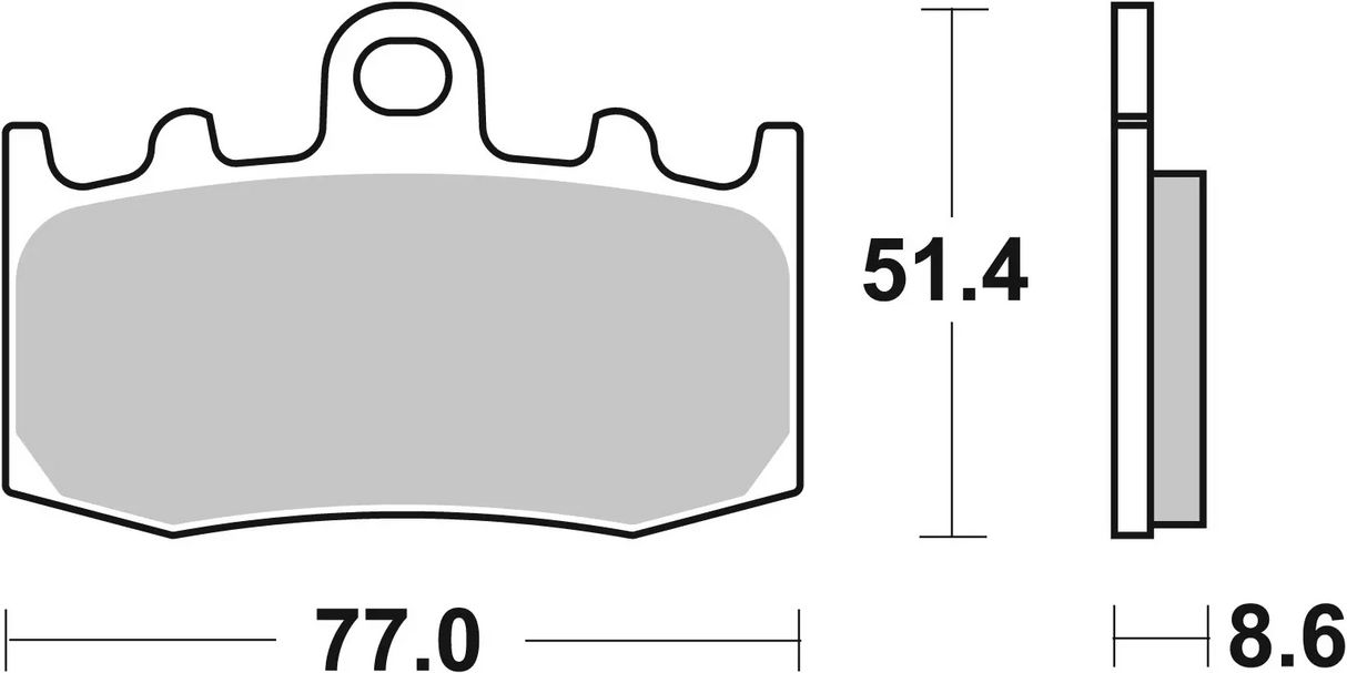 Brembo B-07BB26SA Road (SA) Sintered Front Brake Pad (07BB26.SA)