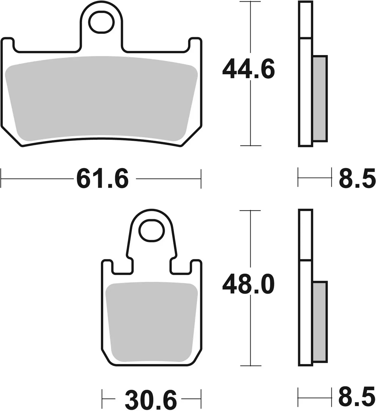 Brembo B-07YA46RC Racing (RC) Carbon Ceramic Front Brake Pad (07YA46.RC)