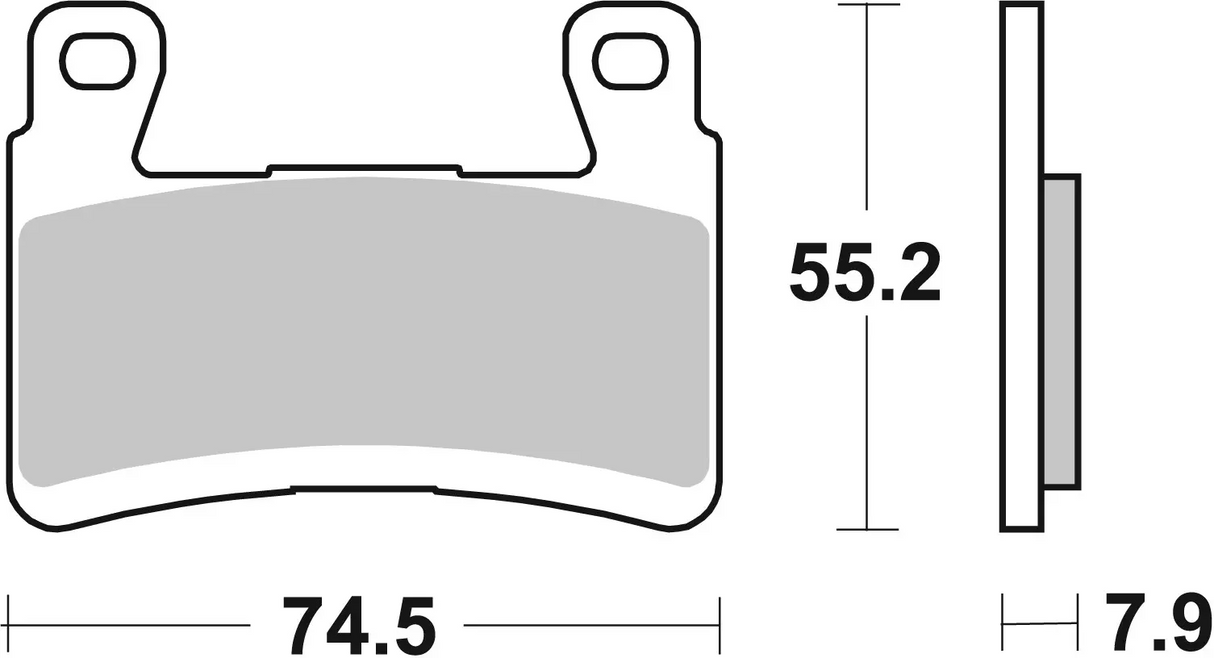 Brembo B-07KA29RC Racing (RC) Carbon Ceramic Front Brake Pad (07KA29.RC)