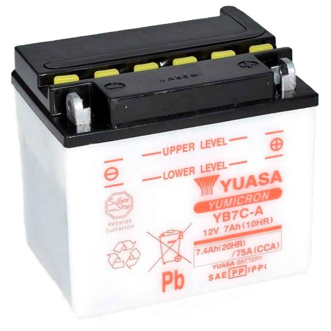 Yuasa YB7C-A Yumicron Series 12V 7Ah/75CCA Battery
