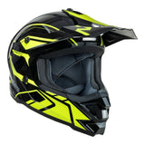 Nitro MX710 Shard II Gloss Fluro Yellow/Black Youth Helmet