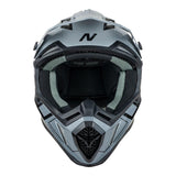 Nitro MX760 Hyper Gloss Silver/Grey/Black/Dark Grey Helmet