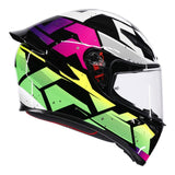 AGV K1 S Punkpulse Gloss Black/Purple/Lime Helmet