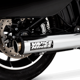 Vance & Hines V16746 Supersport 4" Slip-On Muffler Chrome for Harley-Davidson Softail Street Bob/Low Rider S/Low Rider ST/Heritage 25-Up Models