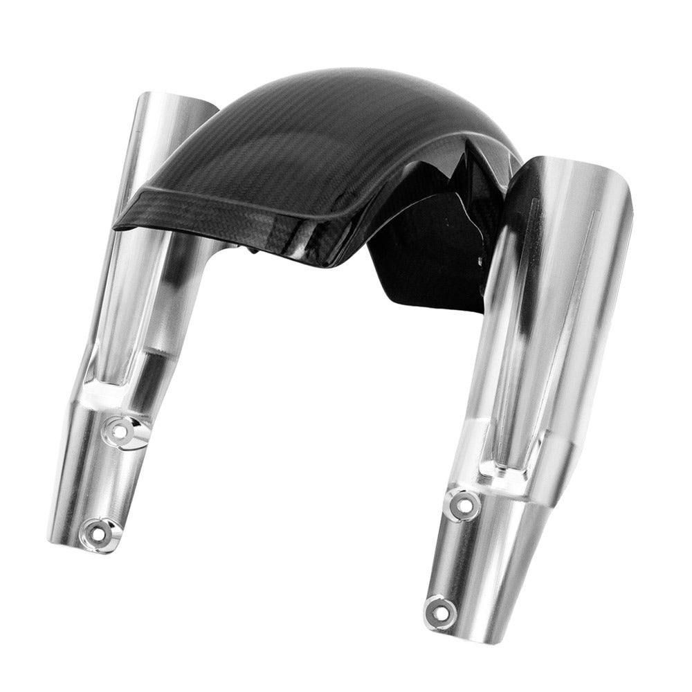 Saddlemen SAD-M-8-0001 Front Fender Adapters Raw Billet for Harley-Davidson Softail Low Rider S 20-24/Low Rider ST 22-24 Models w/Saddlemen Carbon Fibre Front Fender