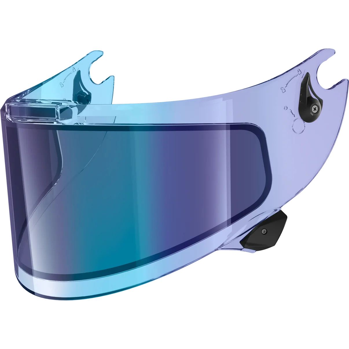 Shark Replacement Instant Photochromic IRID Blue Visor for Aeron/Aeron GP/Aeron GP FIM Helmets