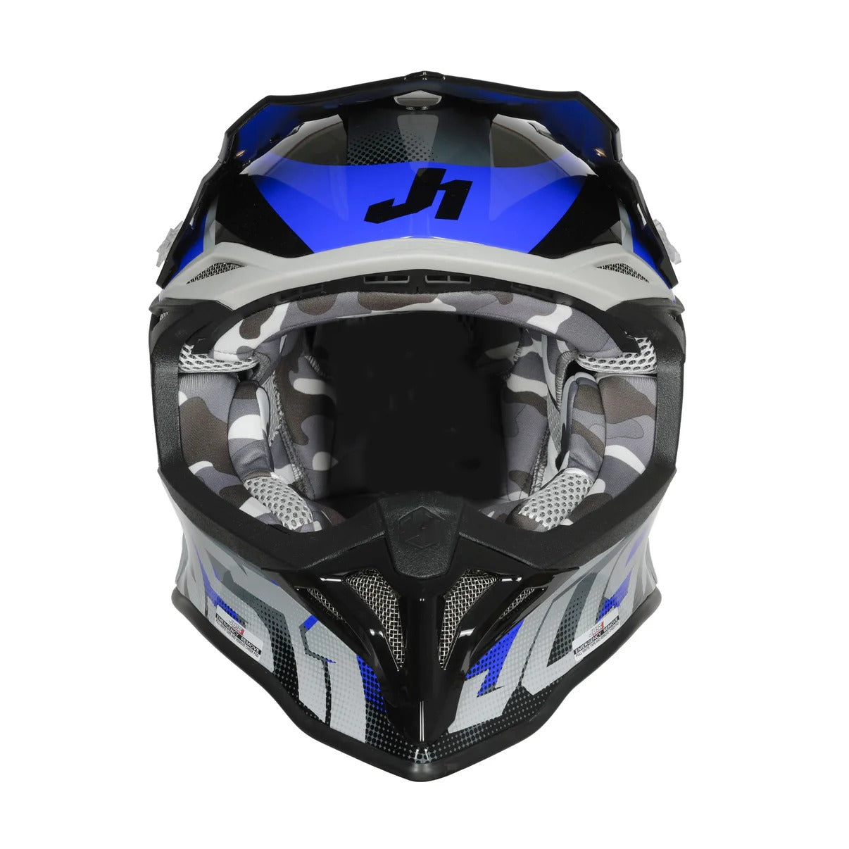 Just1 J39 Revo Gloss Grey/Blue/Black Helmet