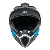 Nitro MX780 DVS Gloss Grey/Light Blue/White/Red Adventure Helmet