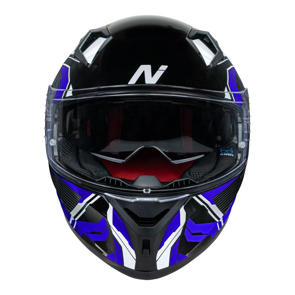 Nitro N501 DVS Fuse Gloss Blue/White/Black Helmet