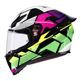 AGV K1 S Punkpulse Gloss Black/Purple/Lime Helmet