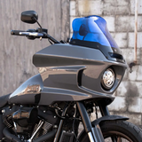 Klock Werks KKC-2310-1010 8" Flare Kolor Windshield Blue Ice for Harley-Davidson Low Rider ST 22-Up Models