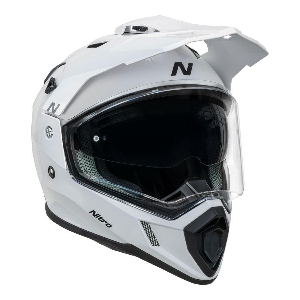 Nitro MX780 DVS Gloss White Adventure Helmet
