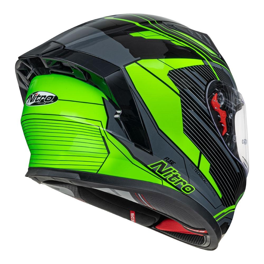 Nitro N501 DVS Fuse Gloss Green/Grey/Black Helmet