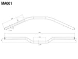 Rizoma Aluminium 7/8" Handlebar Red
