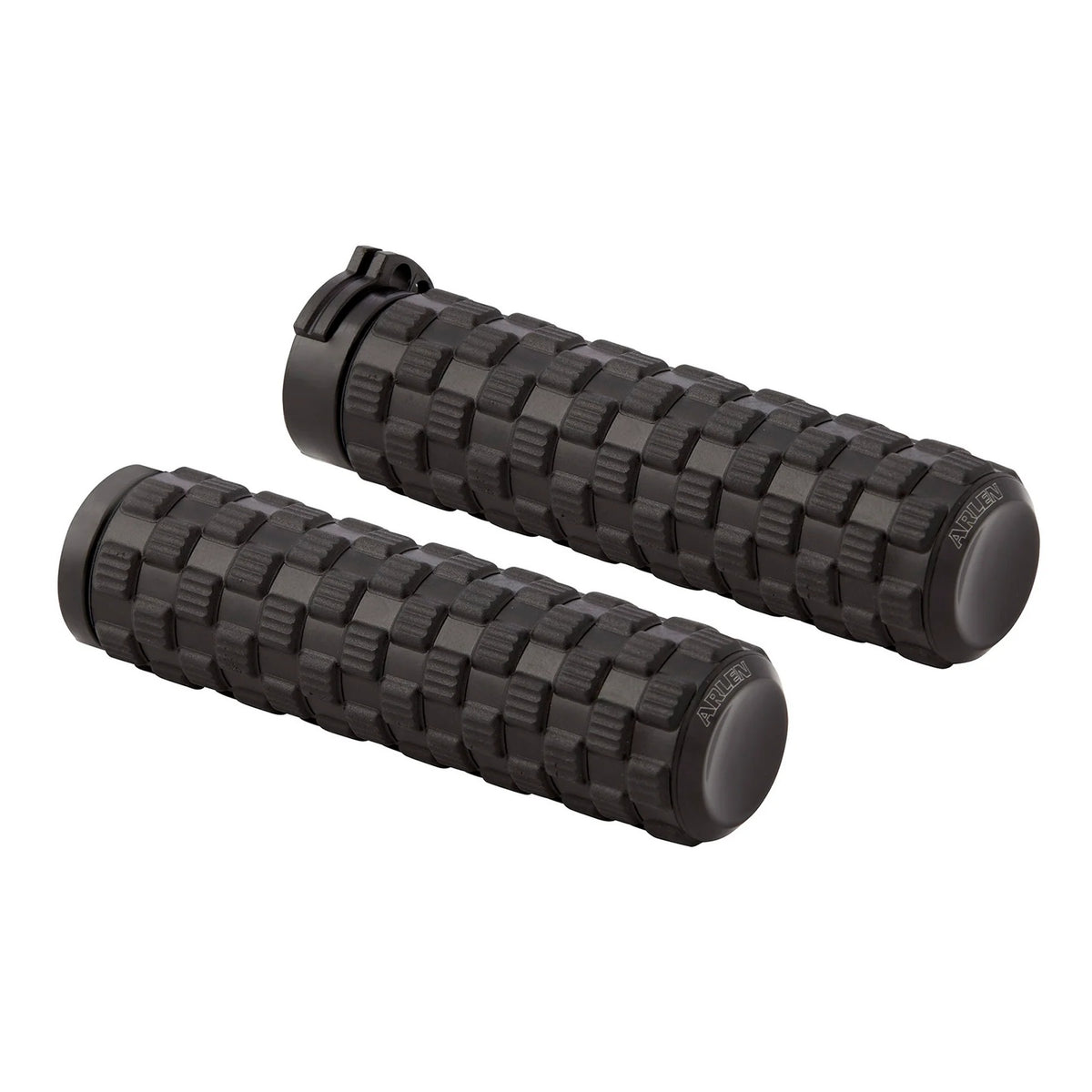 Arlen Ness AN-07-350 Air Trax Handgrips Black for H-D w/Throttle Cable