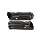 Arlen Ness AN-07-053 Deep Cut Comfort Handgrips Black for Harley-Davidson Big Twin 08-24 w/Throttle-By-Wire