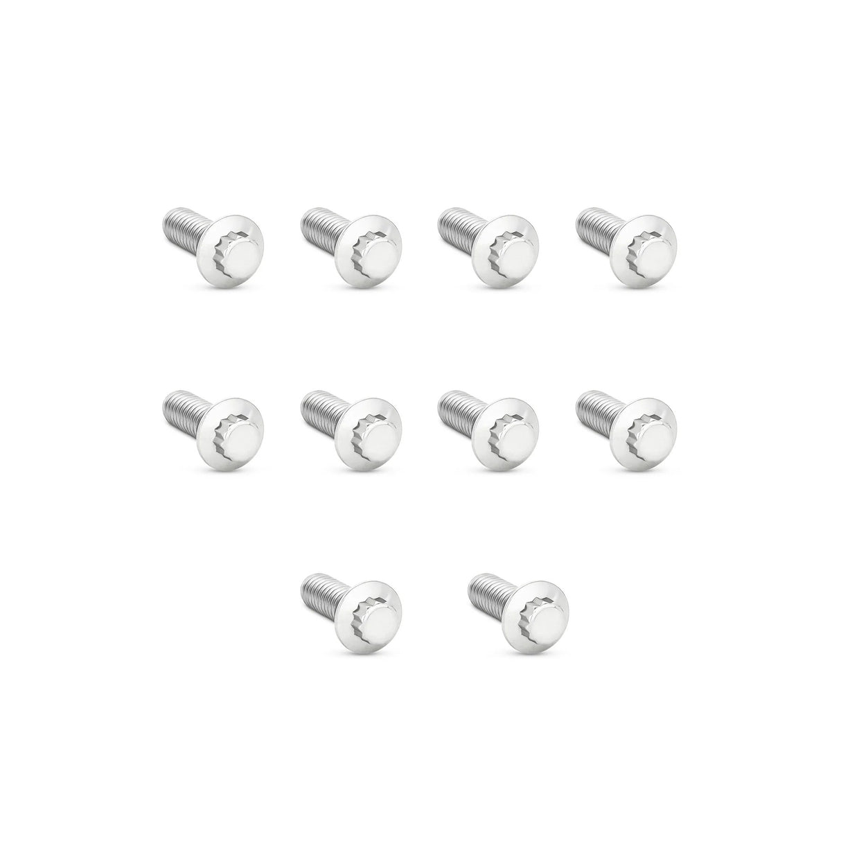 Arlen Ness AN-01-485 Front Disc Rotor Bolts Polished Stainless 12 Point 5/16"-18 x 1.0" for most Harley-Davidson 84-Up Models