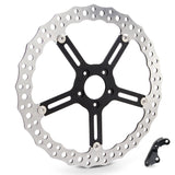 Arlen Ness AN-02-990 15" Left Front Jagged Big Brake Disc Rotor for Softail 00-14/Dyna 00-05