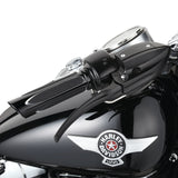 Arlen Ness AN-07-053 Deep Cut Comfort Handgrips Black for Harley-Davidson Big Twin 08-24 w/Throttle-By-Wire