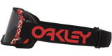 Oakley Airbrake MX Goggles w/Red Eddie Strap & Dark Grey Lenses