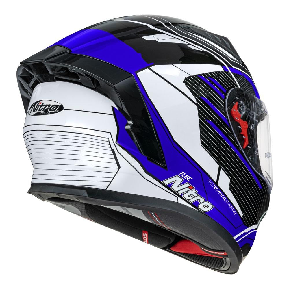 Nitro N501 DVS Fuse Gloss Blue/White/Black Helmet