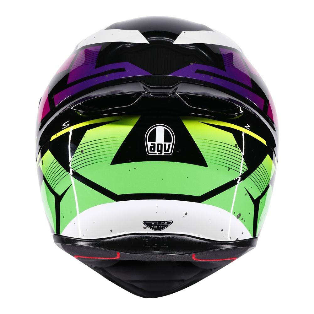 AGV K1 S Punkpulse Gloss Black/Purple/Lime Helmet