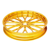 Arlen Ness AN-91-552 19" x 3.25" & 18" x 5.5" Y-Spoke Complete Wheel Set Gold for Harley-Davidson Softail Low Rider S 20-Up/Low Rider ST 22-Up