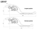 Rizoma Adjustable Plus Brake Lever Bronze/Black for Honda/Kawasaki/Triumph Models