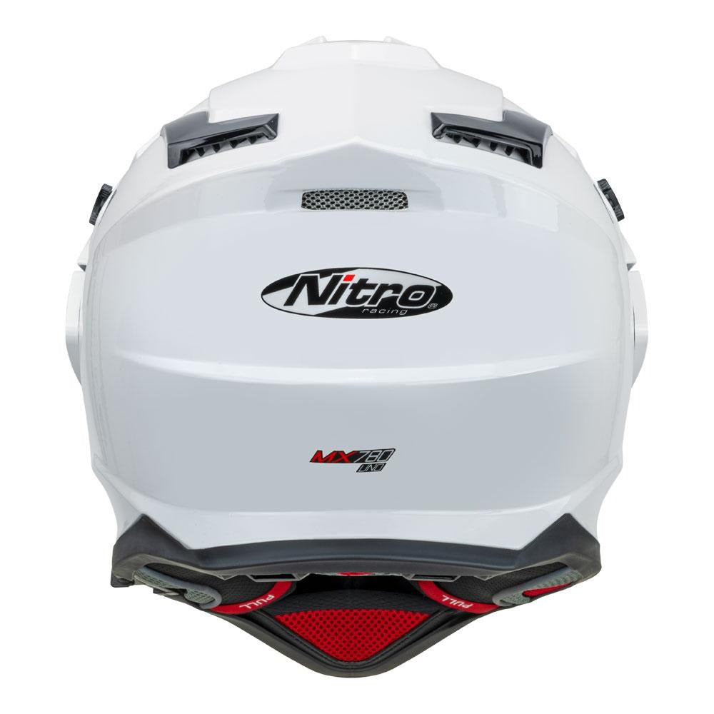 Nitro MX780 DVS Gloss White Adventure Helmet