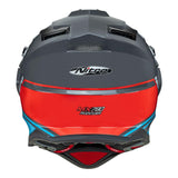 Nitro MX780 DVS Gloss Grey/Light Blue/White/Red Adventure Helmet