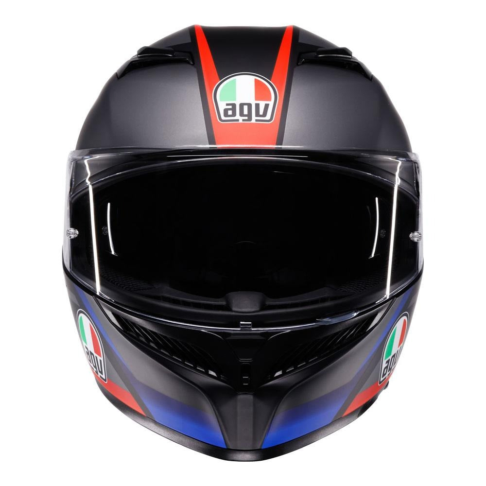 AGV K3 Striga Matte Black/Blue/Red Helmet