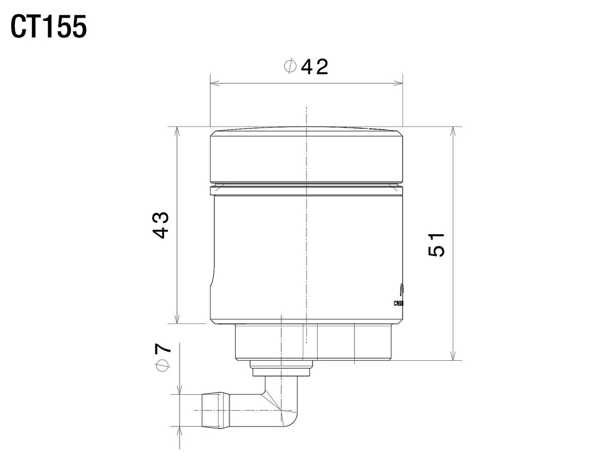 Rizoma Notch Clutch Fluid Reservoir Black