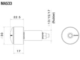 Rizoma Series 533 Bar Ends Silver