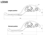 Rizoma Adjustable Plus Clutch Lever Black/Black for Ducati Models