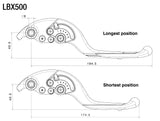 Rizoma Adjustable Plus Brake Lever Grey/Black for Aprilia/Ducati/Kawasaki/Triumph Models