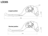 Rizoma Adjustable Plus Clutch Lever Black/Black for Kawasaki Ninja 650 17-21/Z650 17-21/Z900 17-21