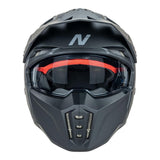 Nitro NZ302 Commando Matte Black Helmet
