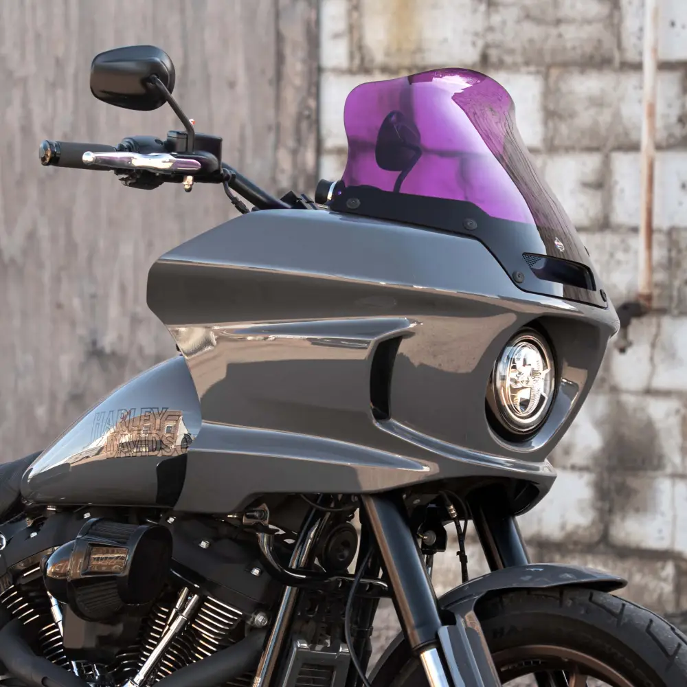Klock Werks KKC-2310-0844 8" Flare Kolor Windshield Purple for Harley-Davidson Low Rider ST 22-Up Models
