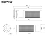 Rizoma R-GRDW205Z21B Sport 22mm Grips for Honda/Ducati Ride By Wire Models (Pair)