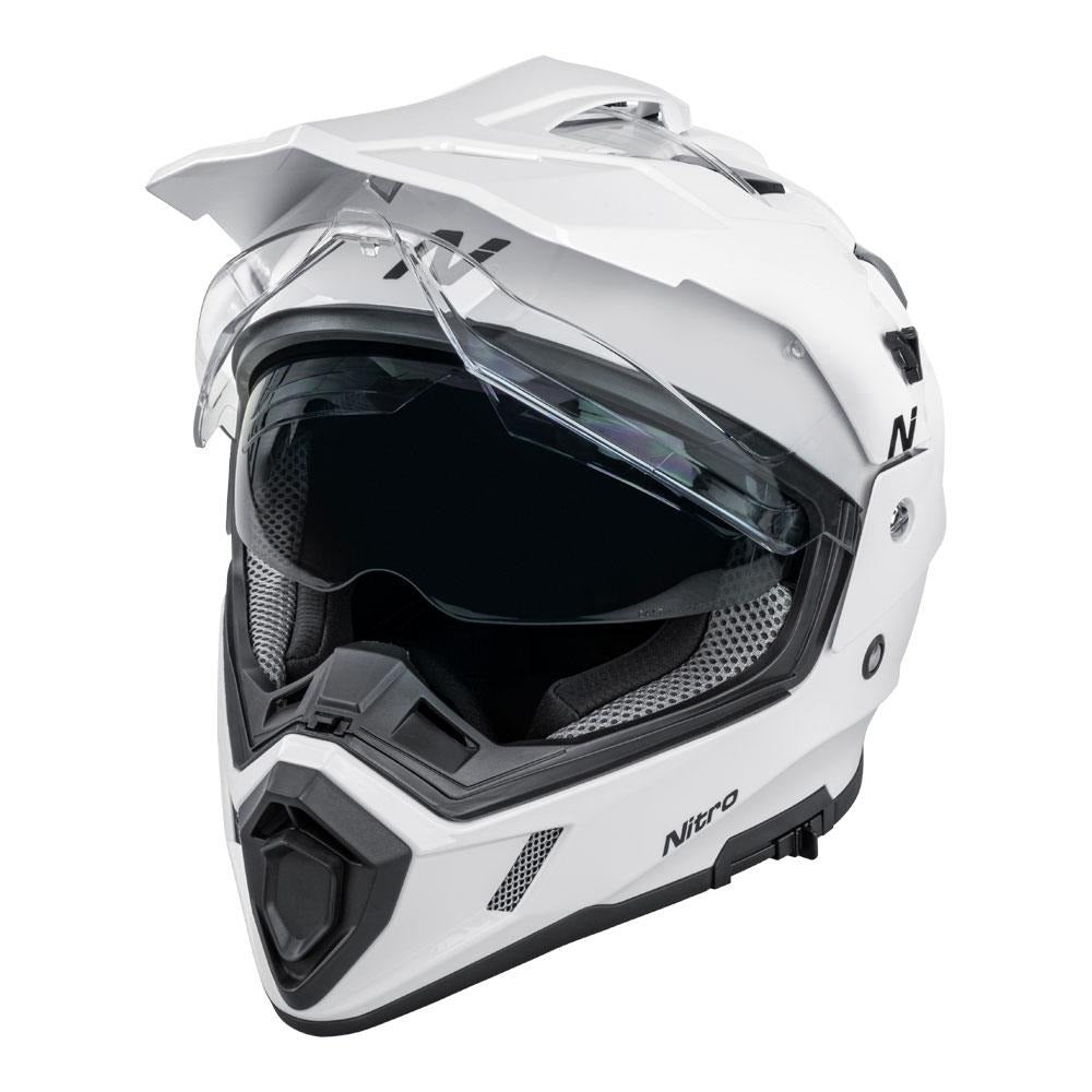 Nitro MX780 DVS Gloss White Adventure Helmet