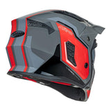 Nitro NZ302 Fighter Gloss Grey/Orange Helmet
