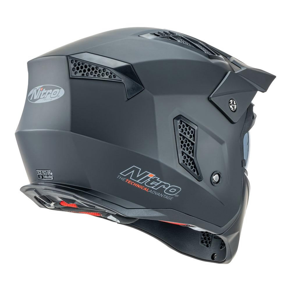 Nitro NZ302 Commando Matte Black Helmet