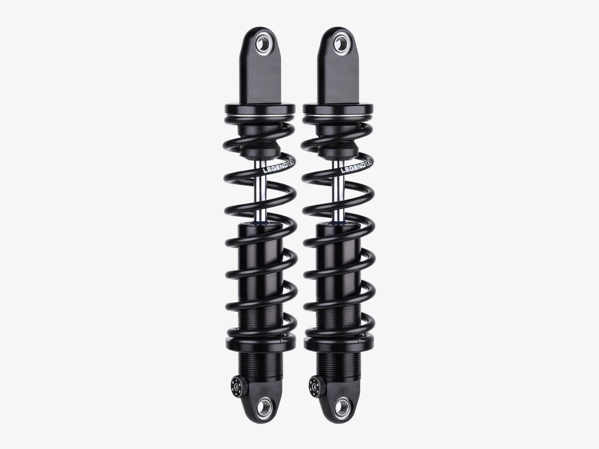 Legend LEG-1310-2312 REVO-A Series 13.6" Adjustable Rear Shock Absorbers Black for FLH Trike 17-Up