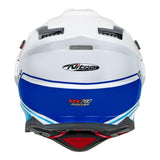 Nitro MX780 Gloss White/Light Blue/Red/Blue Adventure Helmet