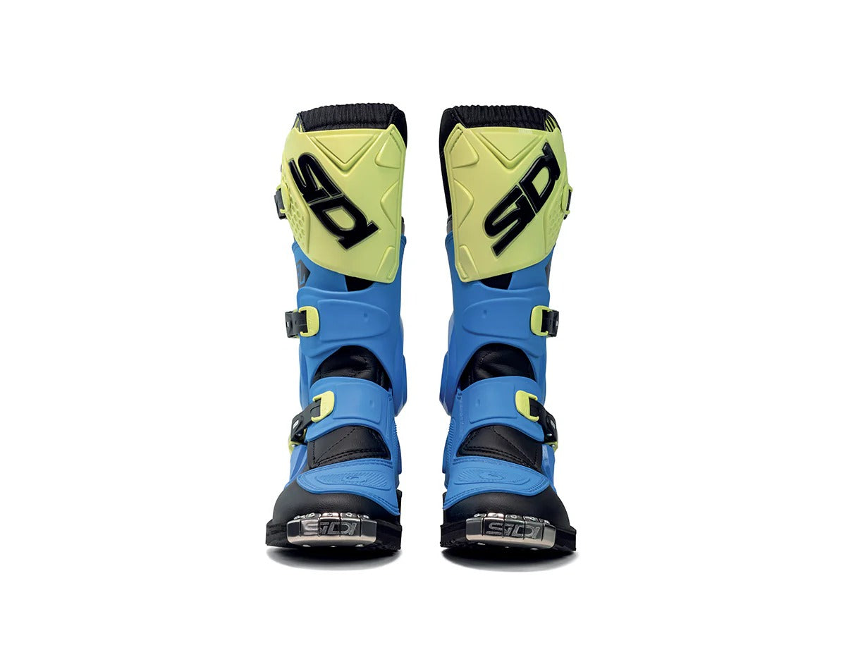 Sidi Flame Light Blue/Lime/Black Youth Boots