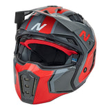 Nitro NZ302 Fighter Gloss Grey/Orange Helmet