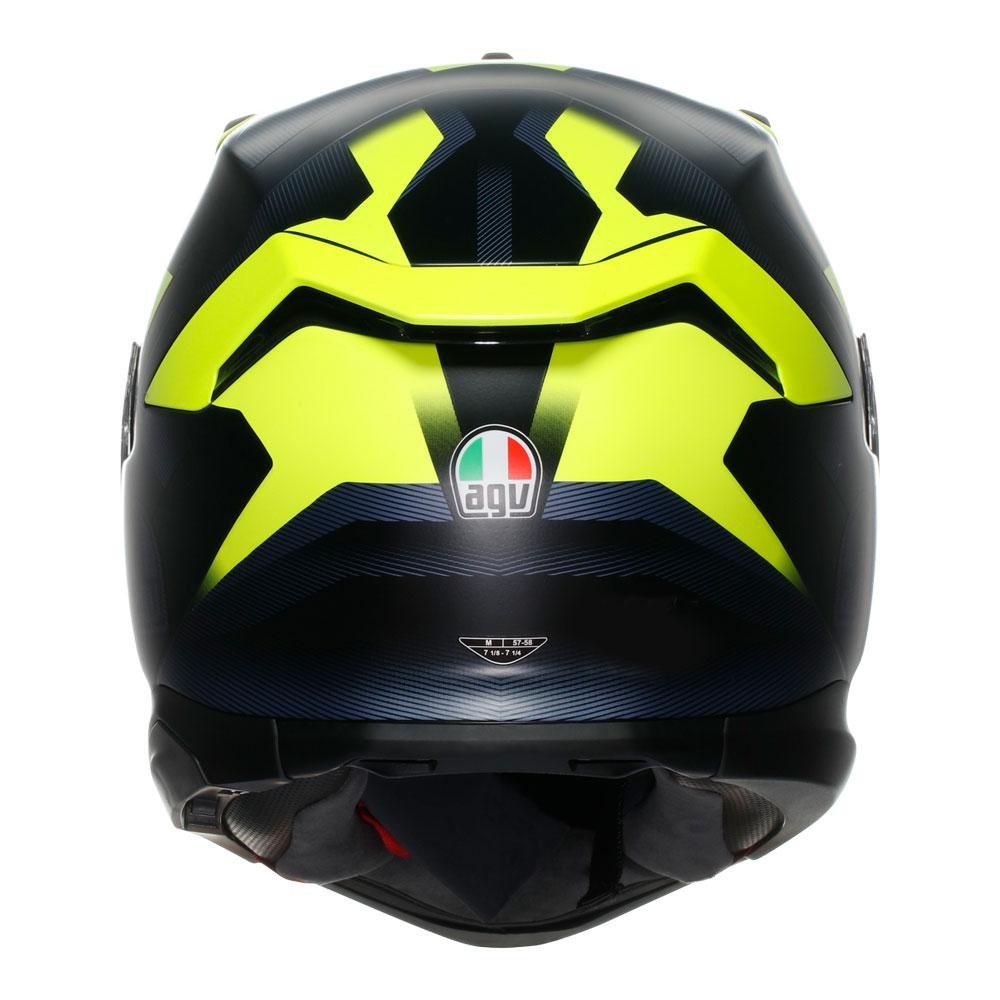 AGV K7 Glimpse Black/Fluro Yellow Helmet