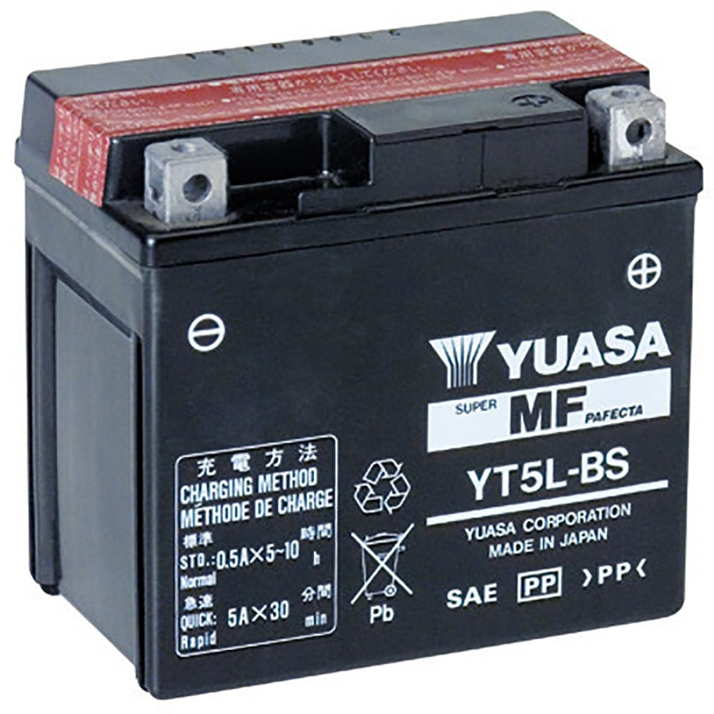 Yuasa YT5L-BS YT Series 12V 4Ah/45CCA Maintenance Free Battery