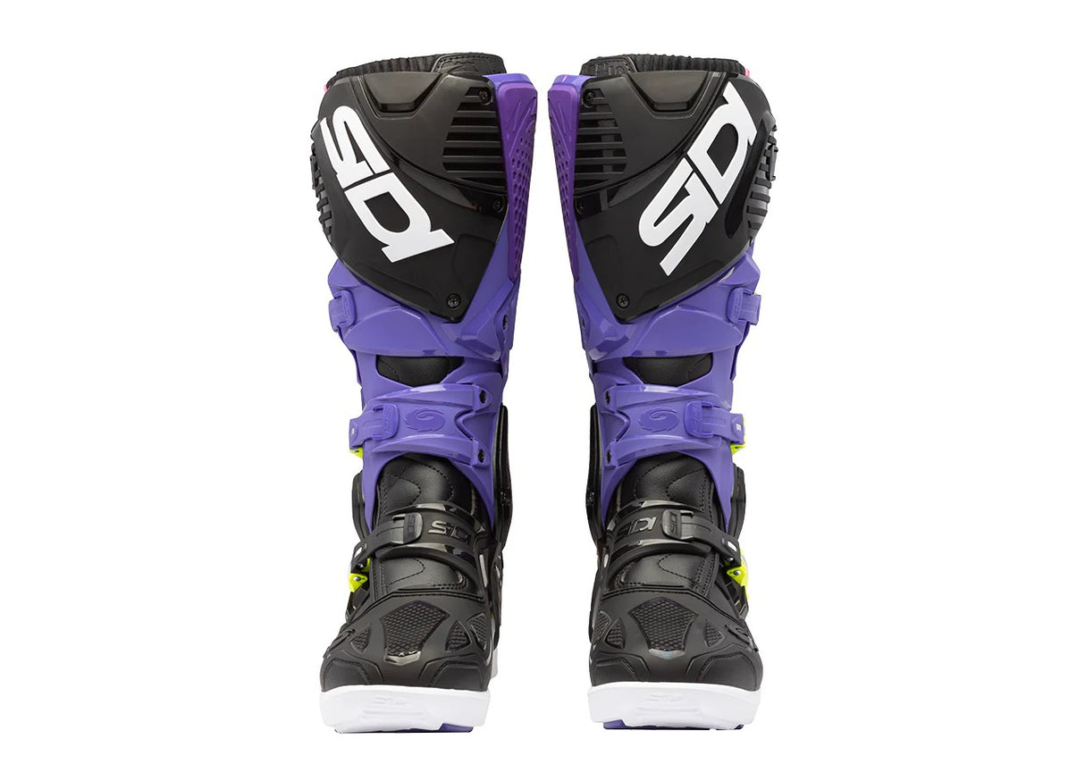 Sidi Crossfire 3 SRS Violet/Black/Fluro Yellow Boots