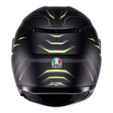 AGV K3 Syth Matte Black/Fluro Yellow Helmet